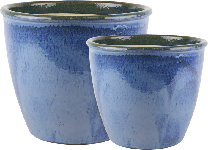 Krukkesett Thia Blå 2 stk. Ø31,5/25,5 cm Scan-Pot